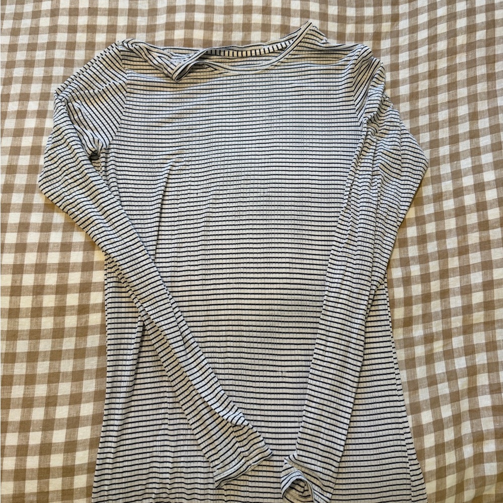 Negative Long Sleeve Whipped Top